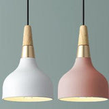 Modern Iron Macaron Disc Pendant Light