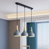 Modern Iron Macaron Disc Pendant Light