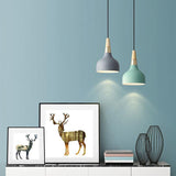 Modern Iron Macaron Disc Pendant Light