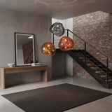 Modern Lava Glass Dome Pendant Light