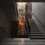 Modern Lava Glass Dome Pendant Light