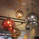 Modern Lava Glass Dome Pendant Light
