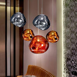 Modern Lava Glass Dome Pendant Light