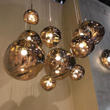 Modern Lava Glass Dome Pendant Light
