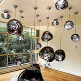 Modern Lava Glass Dome Pendant Light