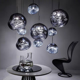 Modern Lava Glass Dome Pendant Light