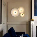 Modern Marble Round LED Wall Light Fixture