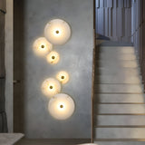 Modern Marble Round LED Wall Light Fixture
