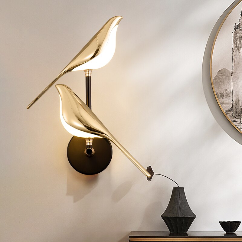Modern Metal Bird Wall Sconce LED Light