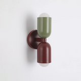 Modern Metal LED Wall Sconce with 2 Lights