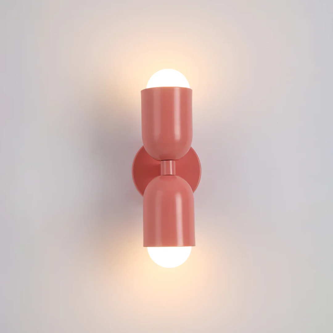 Modern Metal Wall Sconce with Dual LED
