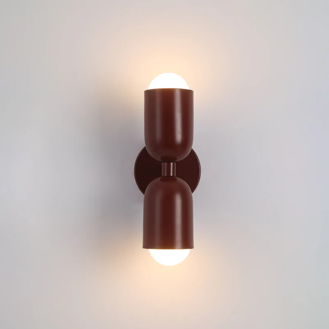Modern Metal Wall Sconce with Dual LED