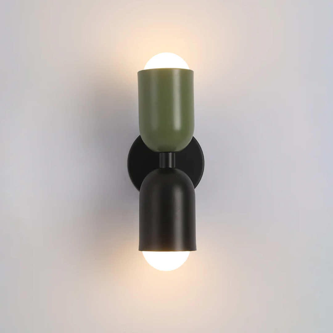 Modern Metal Wall Sconce with Dual LED