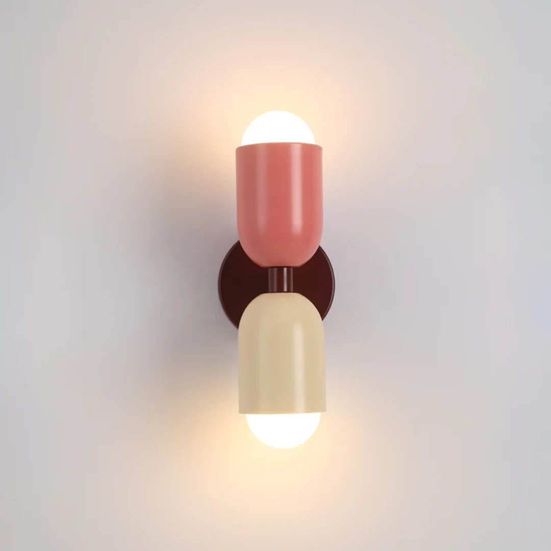 Modern Metal Wall Sconce with Dual LED