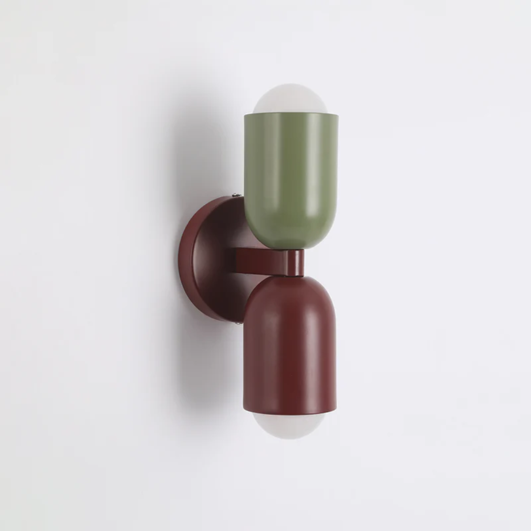 Modern Metal Wall Sconce with Dual LED
