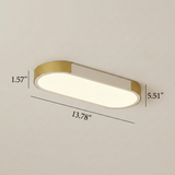 Modern Rectangular LED Flush Mount Light