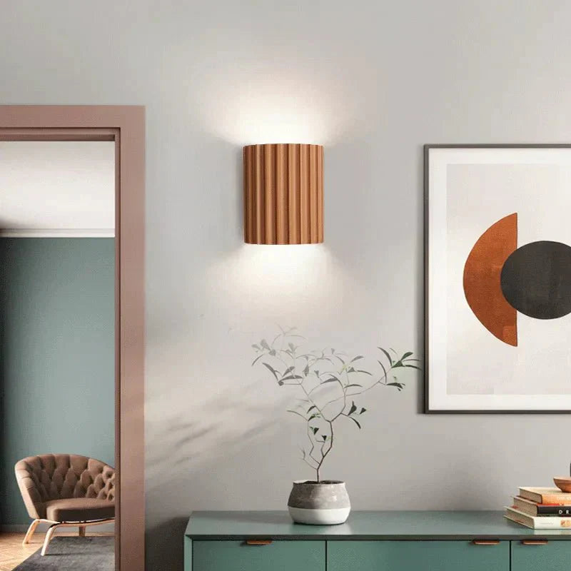 Modern Resin Wall Sconce with LED Light
