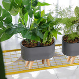 Modern Self Watering Flower Pot Raised Legs