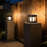 Modern Solar Cube Path Light with LED