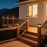 Modern Solar Cube Path Light with LED