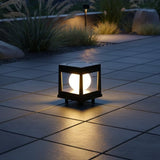 Modern Solar Cube Path Light with LED