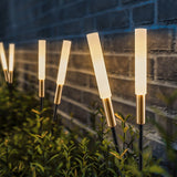 Modern Solar Reed Lights with Steel Stakes