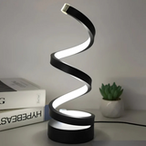 Modern Spiral LED Table Lamp with Base