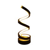 Modern Spiral LED Table Lamp with Base