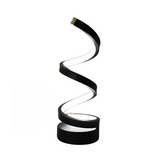 Modern Spiral LED Table Lamp with Base