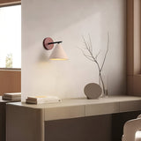 Modern Travertine Cone Wall Sconce Light