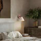 Modern Travertine Cone Wall Sconce Light