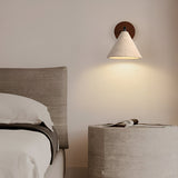 Modern Travertine Cone Wall Sconce Light