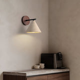 Modern Travertine Cone Wall Sconce Light