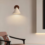 Modern Travertine Cone Wall Sconce Light