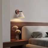 Modern Travertine Cone Wall Sconce Light