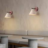 Modern Travertine Cone Wall Sconce Light