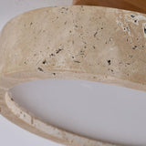 Modern Travertine Round LED Ceiling Light
