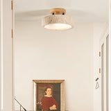 Modern Travertine Round LED Ceiling Light