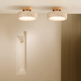 Modern Travertine Round LED Ceiling Light