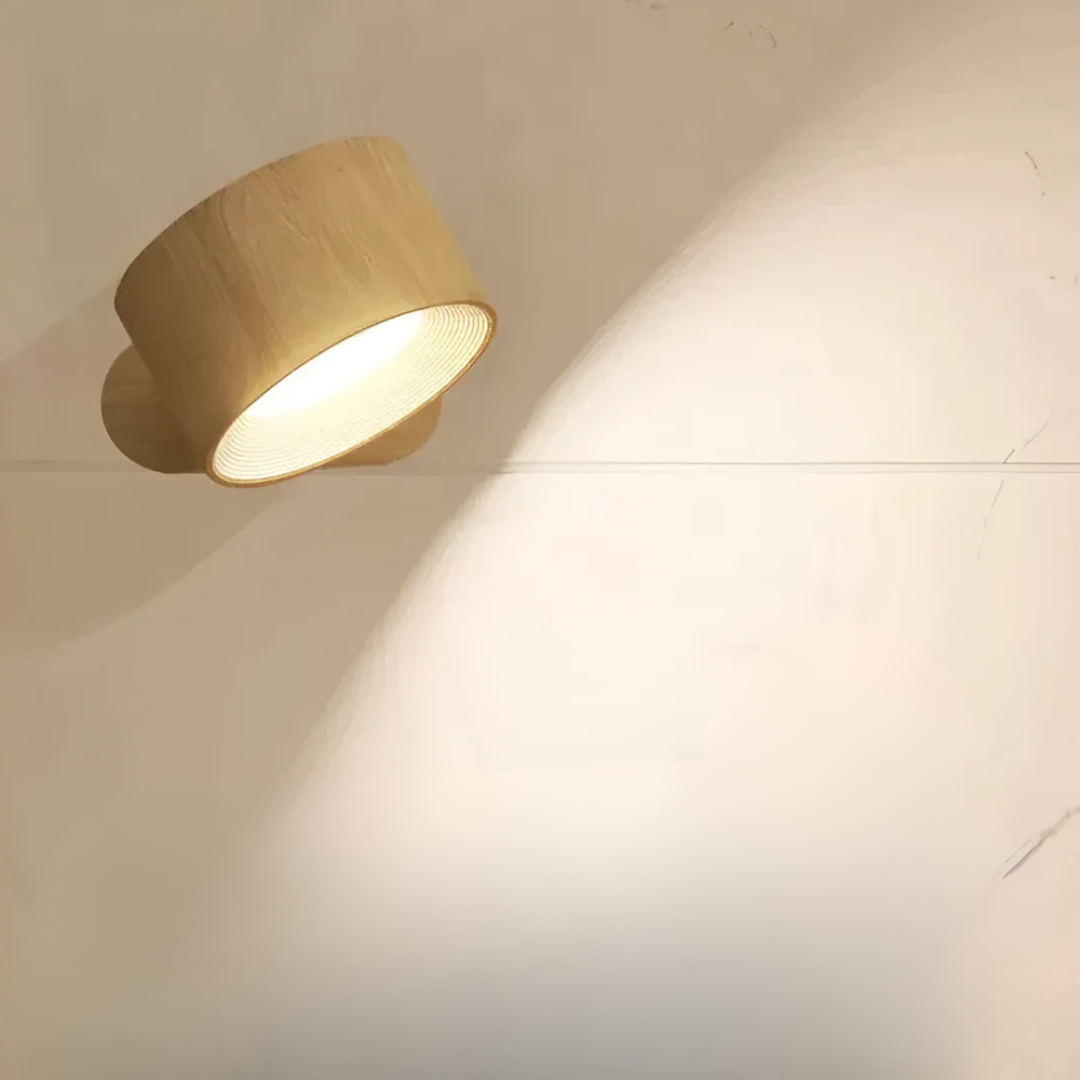 Modern Wood Grain LED Wall Light Sconce