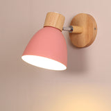 Modern Wooden Cone Wall Sconce Fixture