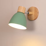 Modern Wooden Cone Wall Sconce Fixture