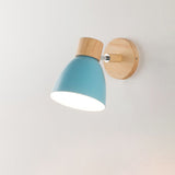 Modern Wooden Cone Wall Sconce Fixture