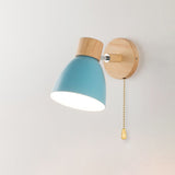 Modern Wooden Cone Wall Sconce Fixture