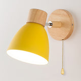 Modern Wooden Cone Wall Sconce Fixture
