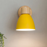 Modern Wooden Cone Wall Sconce Fixture