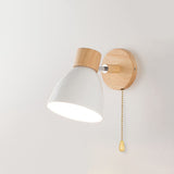 Modern Wooden Cone Wall Sconce Fixture