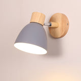 Modern Wooden Cone Wall Sconce Fixture
