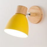 Modern Wooden Cone Wall Sconce Fixture