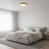 Modern Wooden Flush Mount LED Ceiling Light